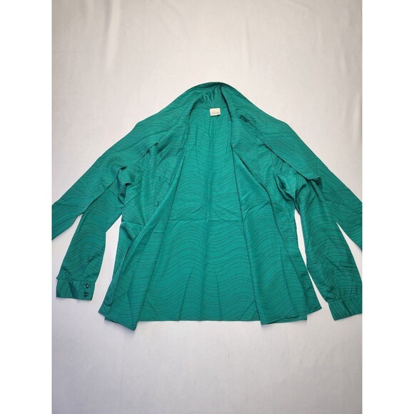 Pykettes Vintage Blouse Womens Large Retro Button Tie Neck long Sleeve Top - Picture 3 of 11